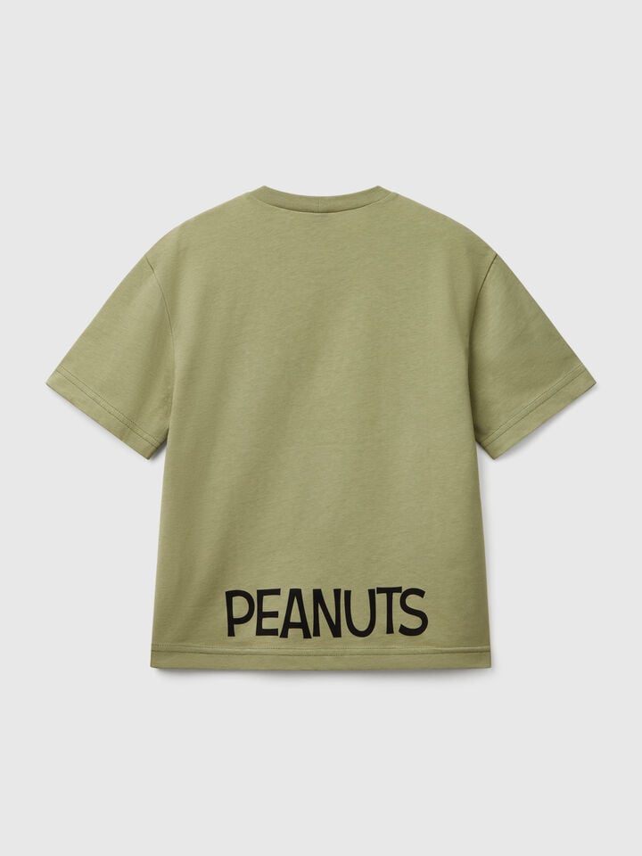 Benetton Short Sleeve Snoopy ©Peanuts T-shirt Olive Green