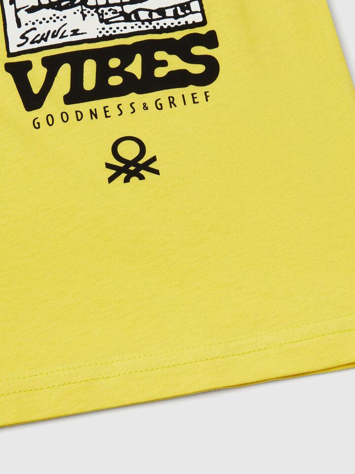 Benetton Short Sleeve Snoopy ©Peanuts T-shirt Yellow