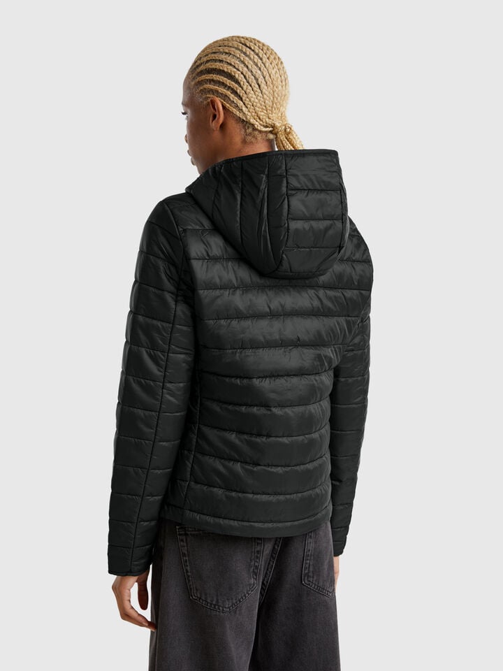 Benetton Sleeveless Slim Fit Jacket With Padding Black