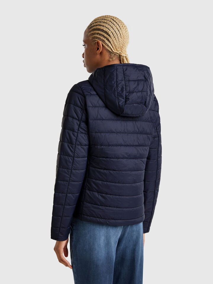 Benetton Sleeveless Slim Fit Jacket With Padding Dark Blue