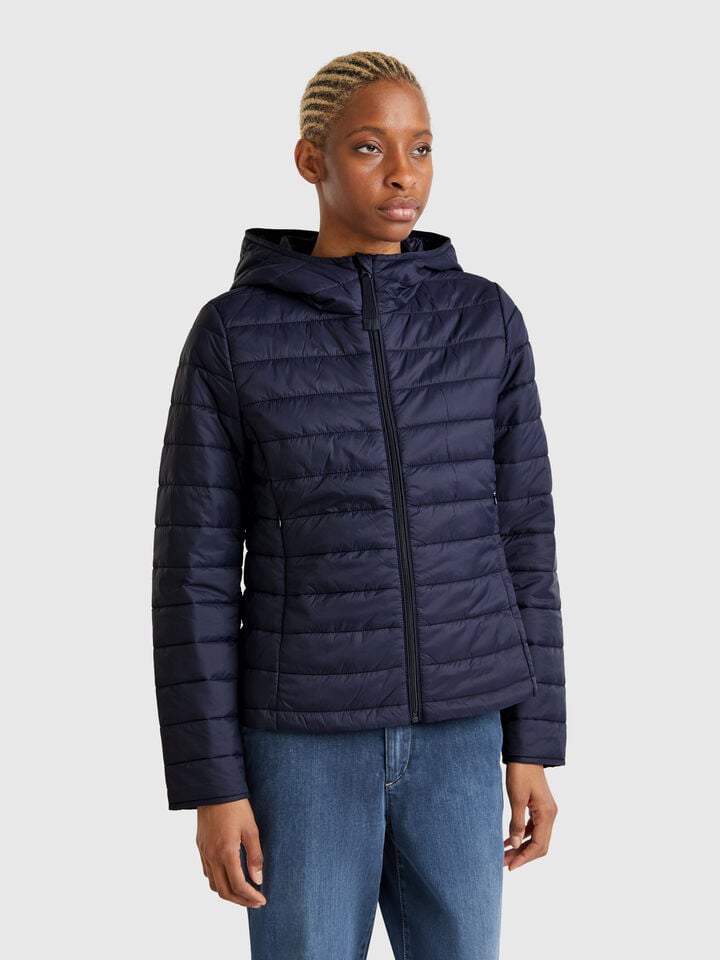 benetton Sleeveless slim fit jacket with padding Dark Blue