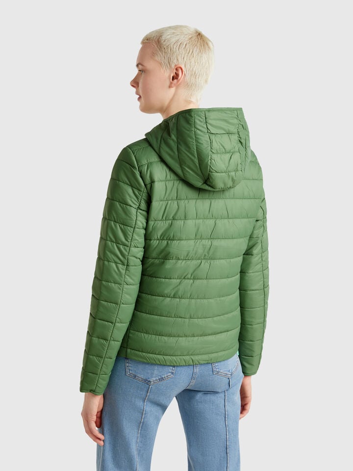 Benetton Sleeveless Slim Fit Jacket With Padding Green