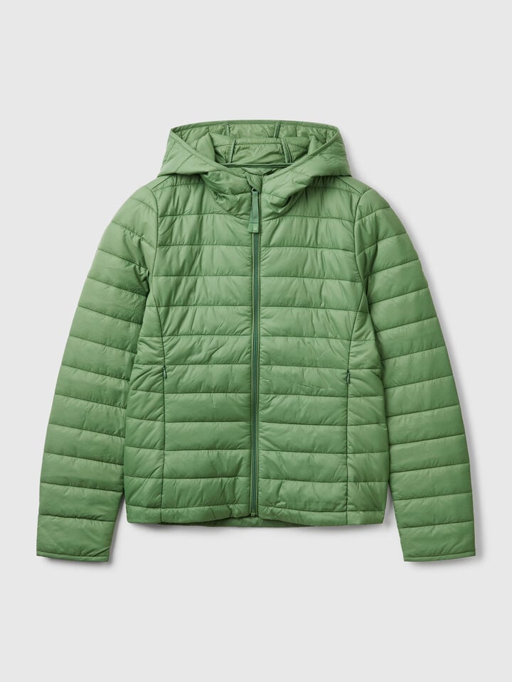 Benetton Sleeveless Slim Fit Jacket With Padding Green