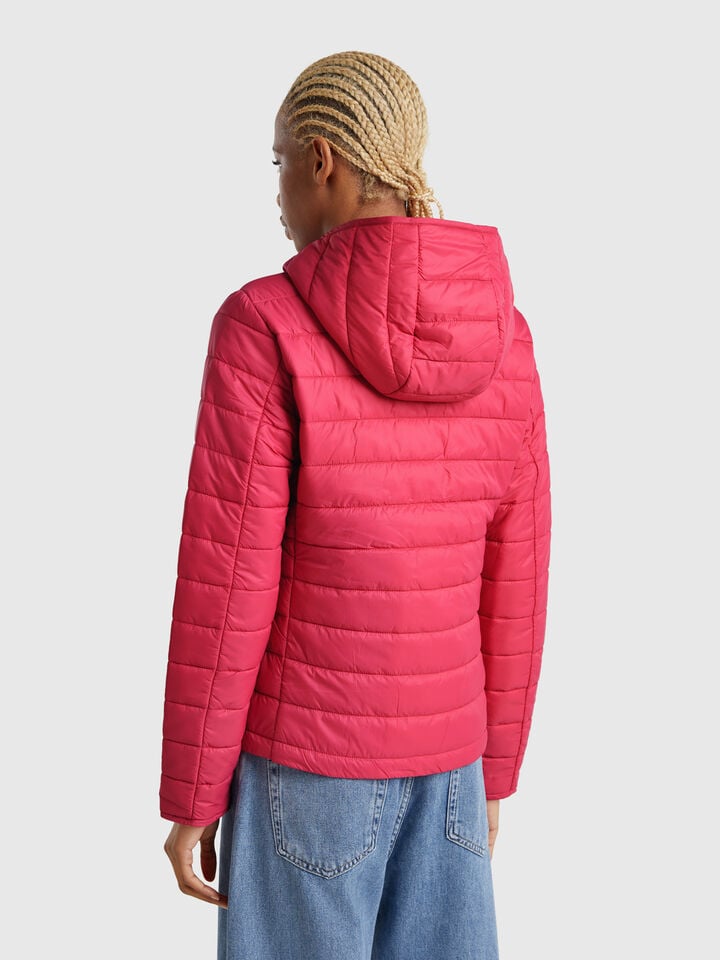 Benetton Sleeveless Slim Fit Jacket With Padding Strawberry