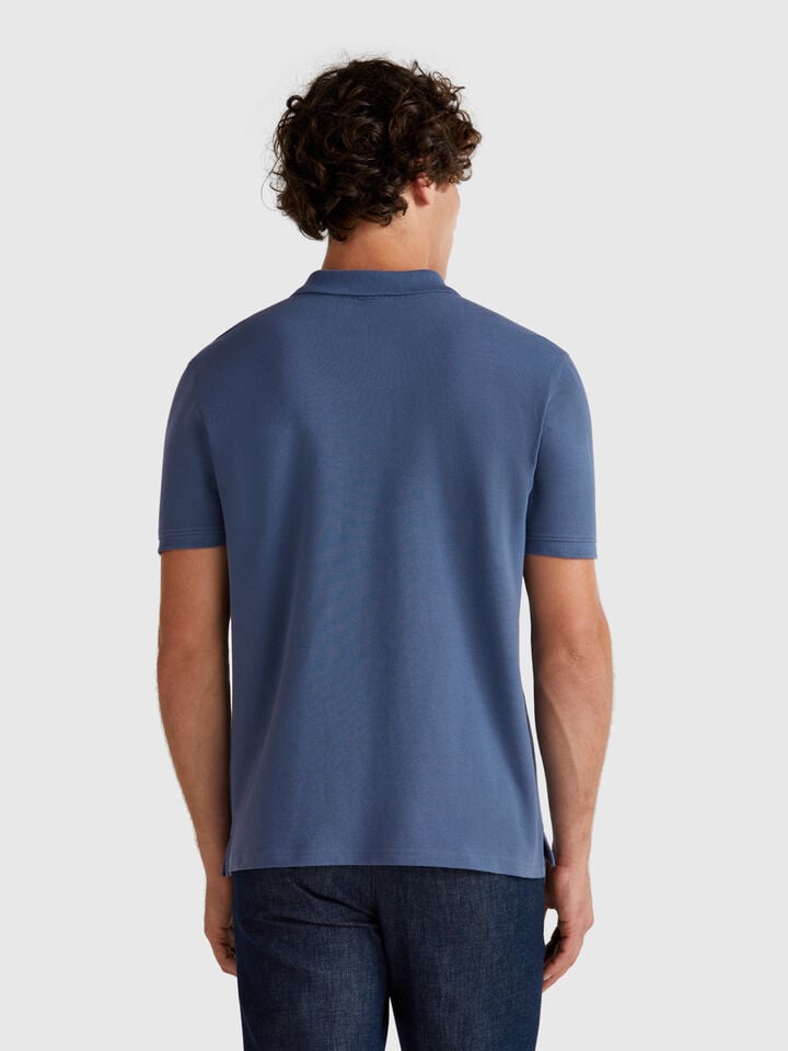 Benetton Snoopy Regular Fit Polo ©Peanuts Air Force Blue