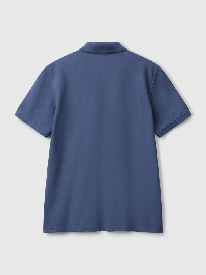 Benetton Snoopy Regular Fit Polo ©Peanuts Air Force Blue