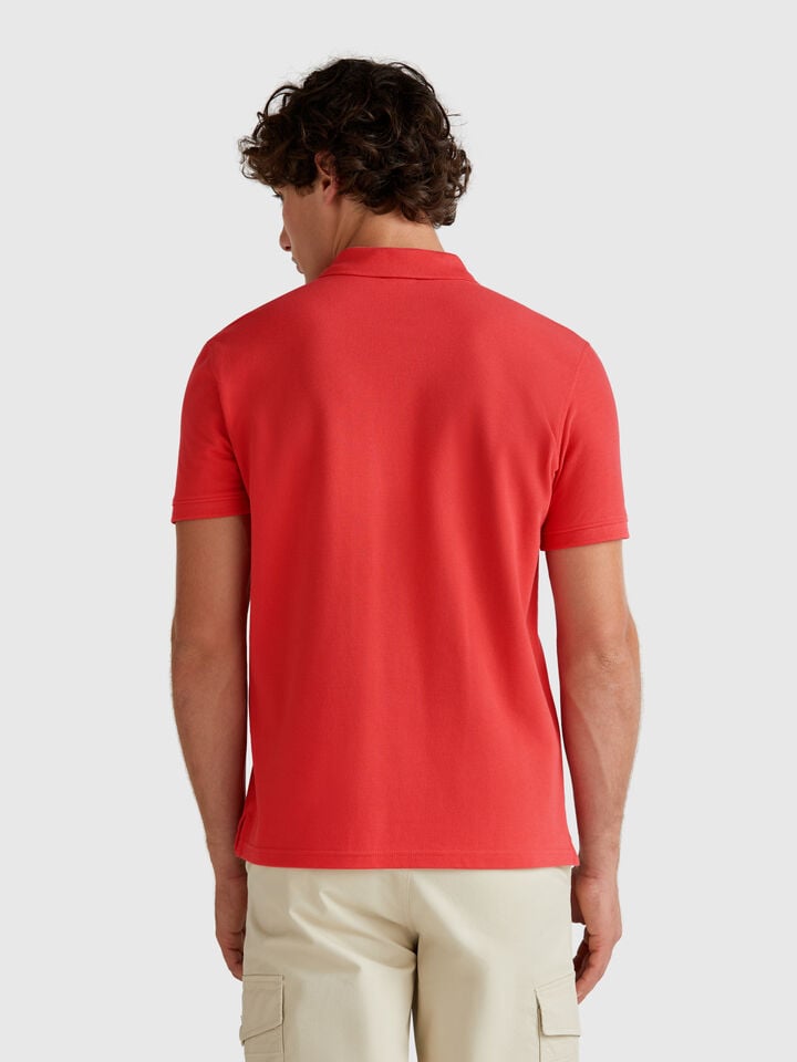 Benetton Snoopy Regular Fit Polo ©Peanuts Brick Red