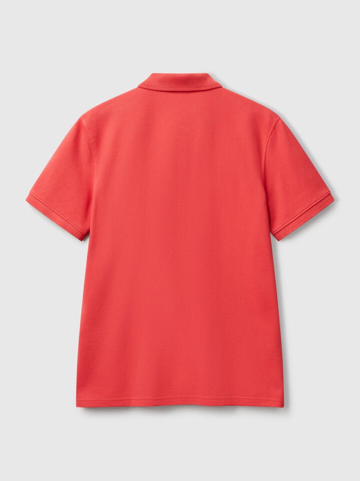 Benetton Snoopy Regular Fit Polo ©Peanuts Brick Red