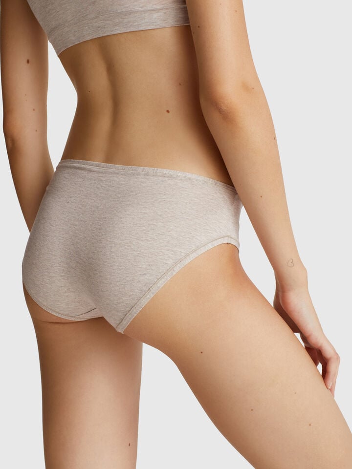 Benetton Super Stretch Cotton Underwear Creamy White