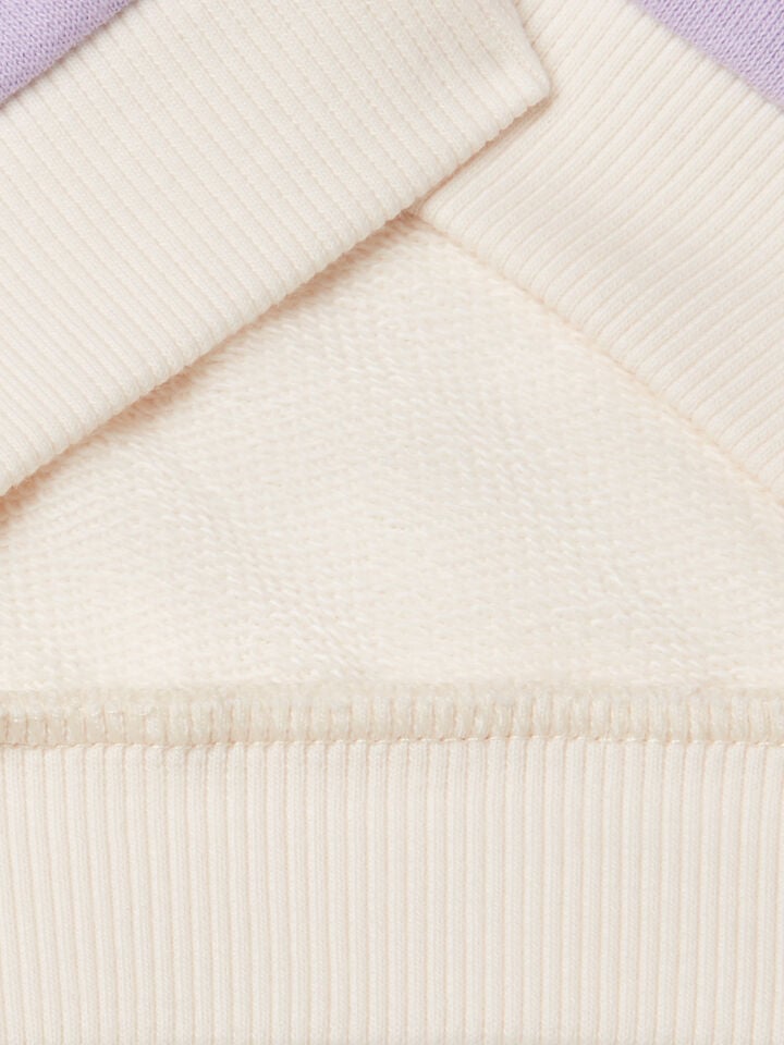 Benetton Sweatshirt In Cotton With Glittery Print Multi-color