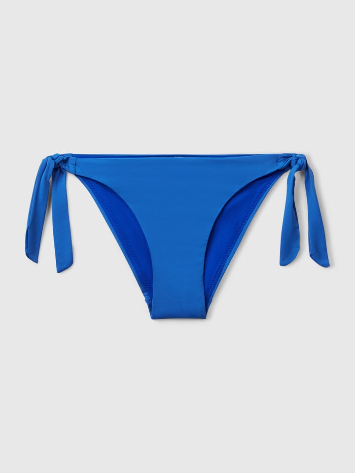 Benetton Swim Bottoms In ECONYL® With Bows Bright Blue
