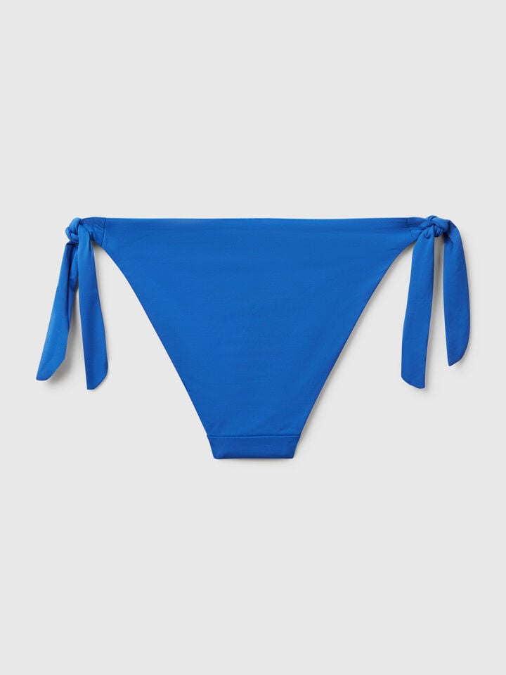 Benetton Swim Bottoms In ECONYL® With Bows Bright Blue