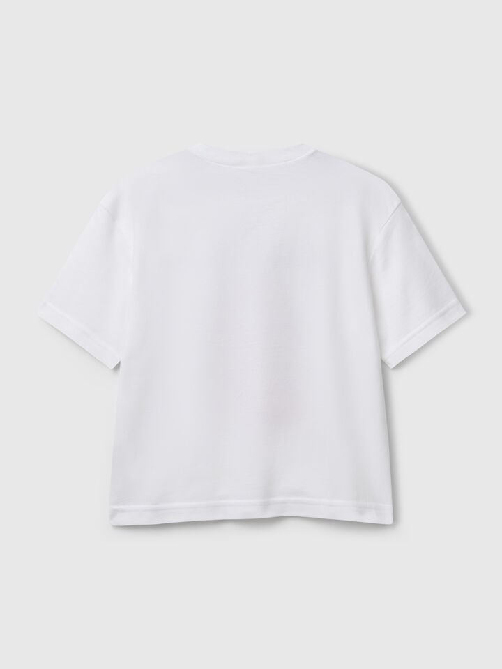 Benetton "The Rolling Stones" Comfort Fit T-shirt White