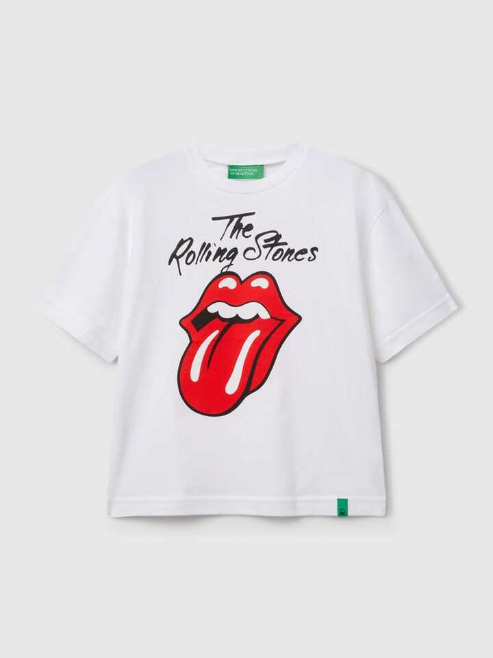 Benetton "The Rolling Stones" Comfort Fit T-shirt White