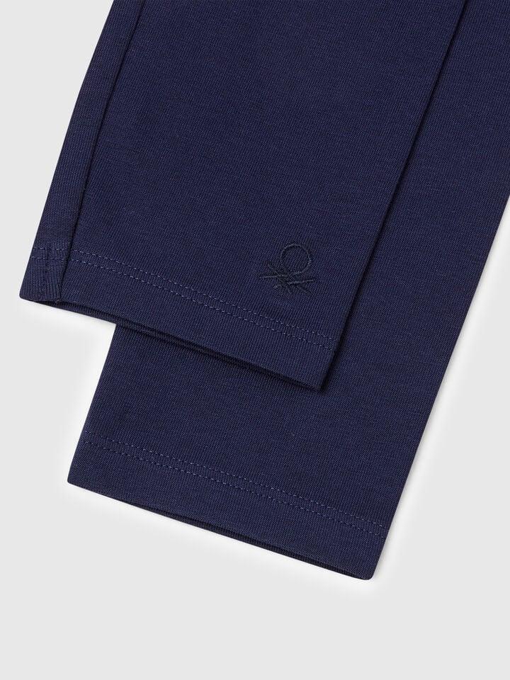 Benetton Three Leggings In Stretch Cotton Multi-color