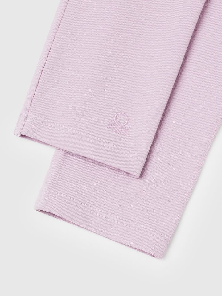 Benetton Three Leggings In Stretch Cotton Multi-color