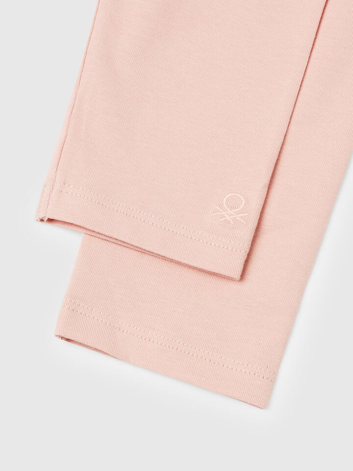 Benetton Three Leggings In Stretch Cotton Multi-color