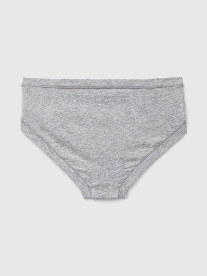 Benetton Underwear In Super Stretch Cotton. Light Gray