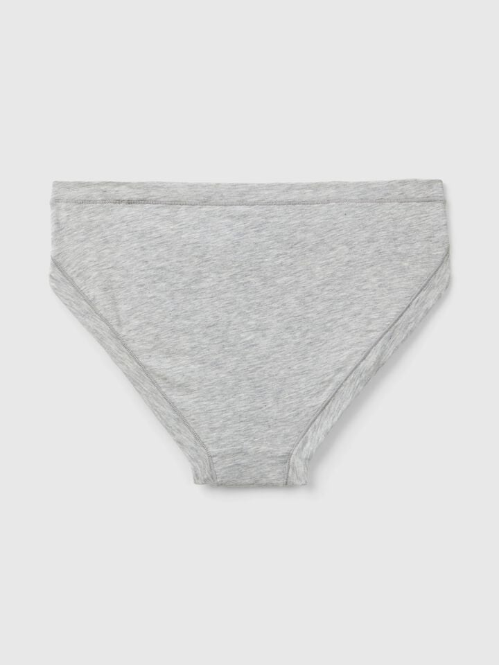 Benetton Underwear In Super Stretch Cotton. Light Gray