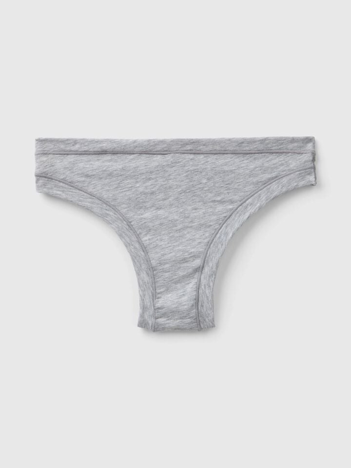 Benetton Underwear In Super Stretch Cotton. Light Gray