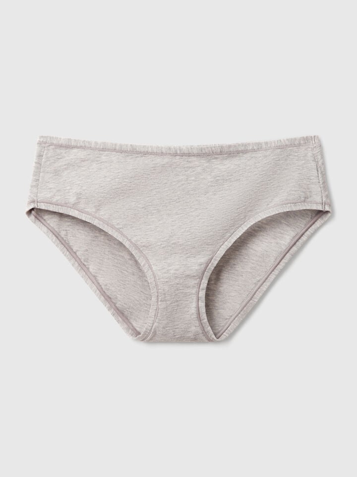 Benetton Underwear In Super Stretch Cotton. Light Gray