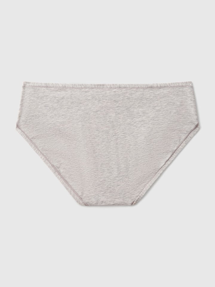 Benetton Underwear In Super Stretch Cotton. Light Gray