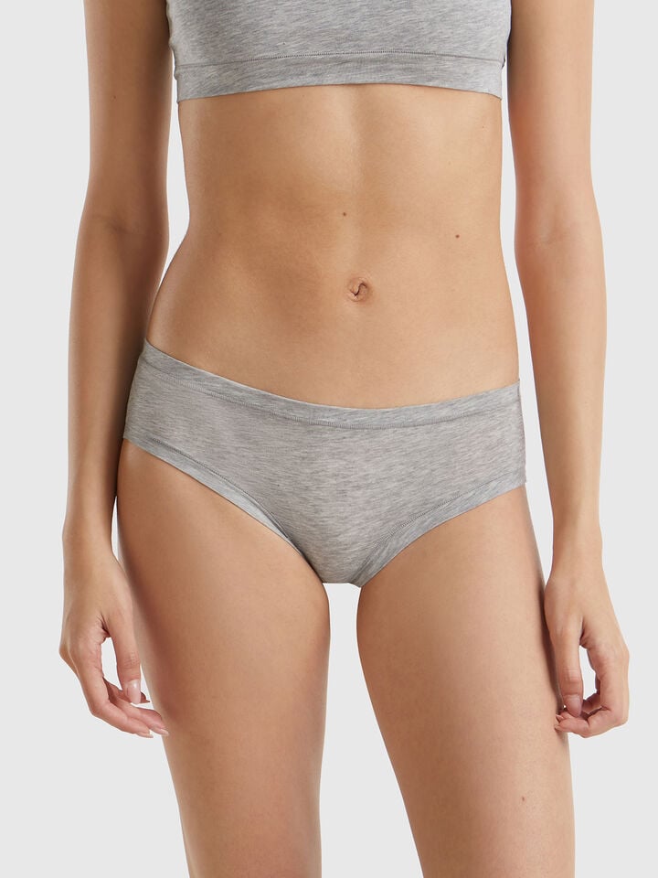 benetton Underwear in super stretch cotton. Light Gray