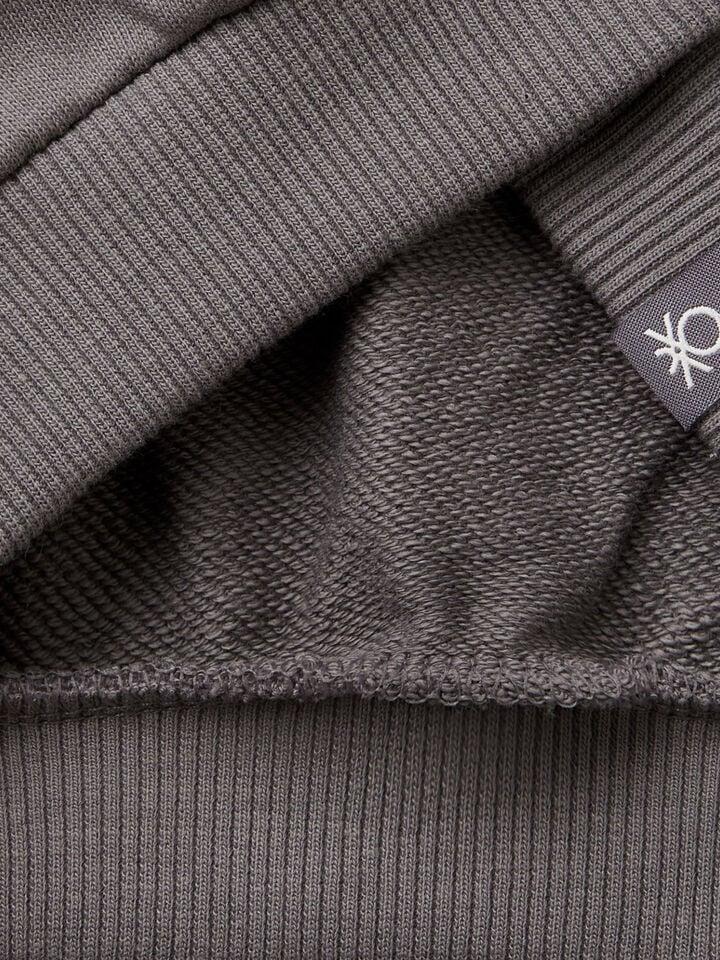 Benetton Wide "The Rolling Stones" Sweatshirt Dark Gray