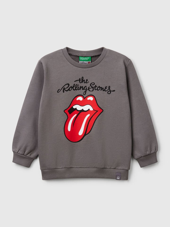 benetton Wide "The Rolling Stones" sweatshirt Dark Gray