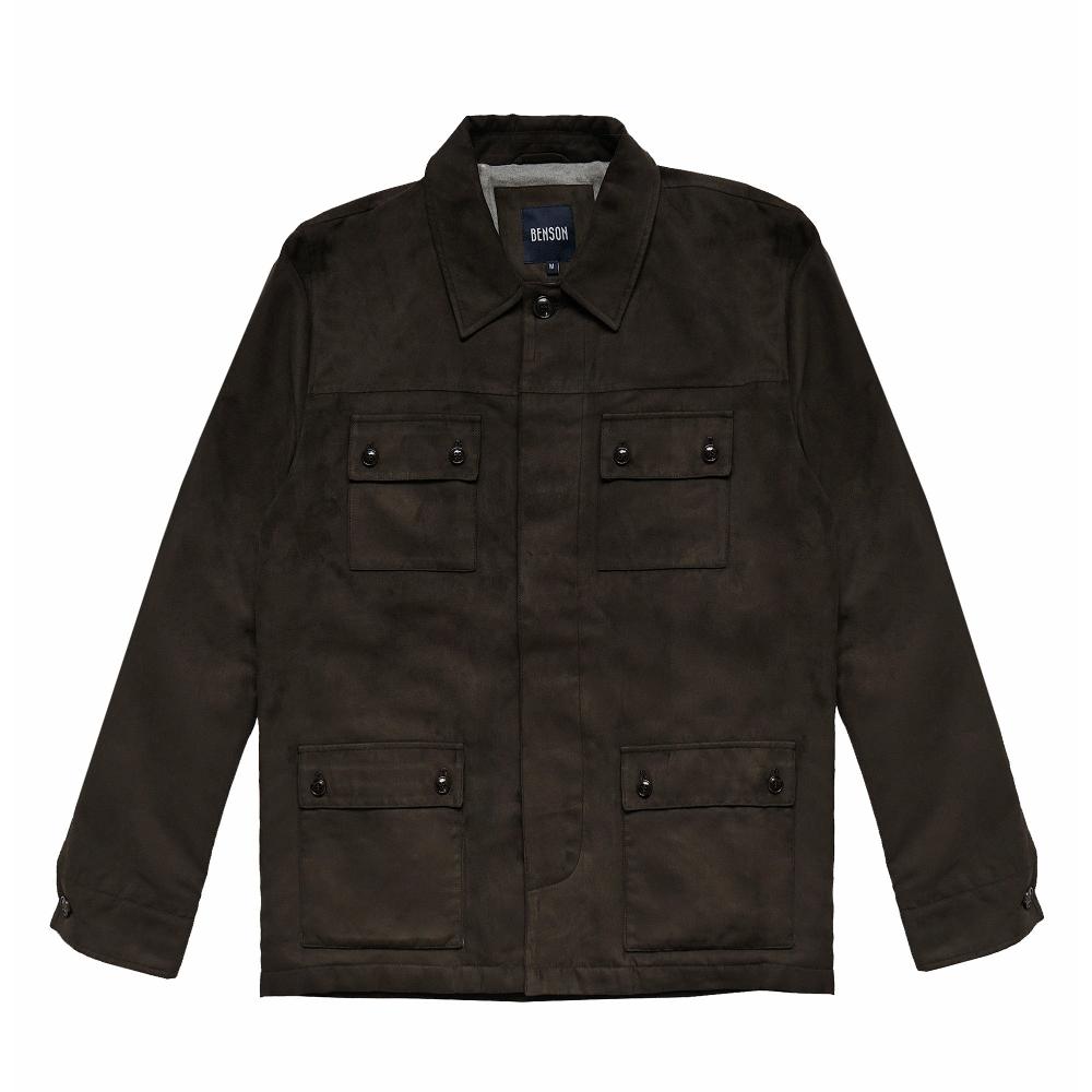 benson Bolton Coffee Suede Jacket