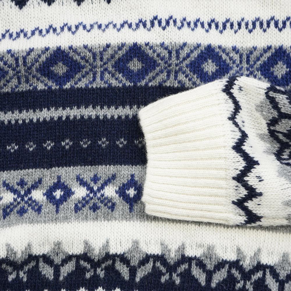 Benson Chester Navy Fairisle Sweater