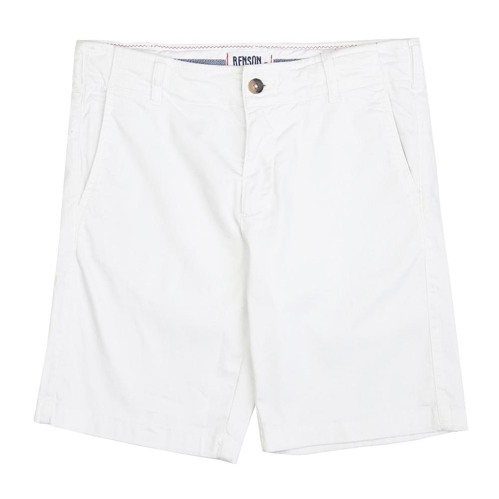 benson Como White Chino Shorts