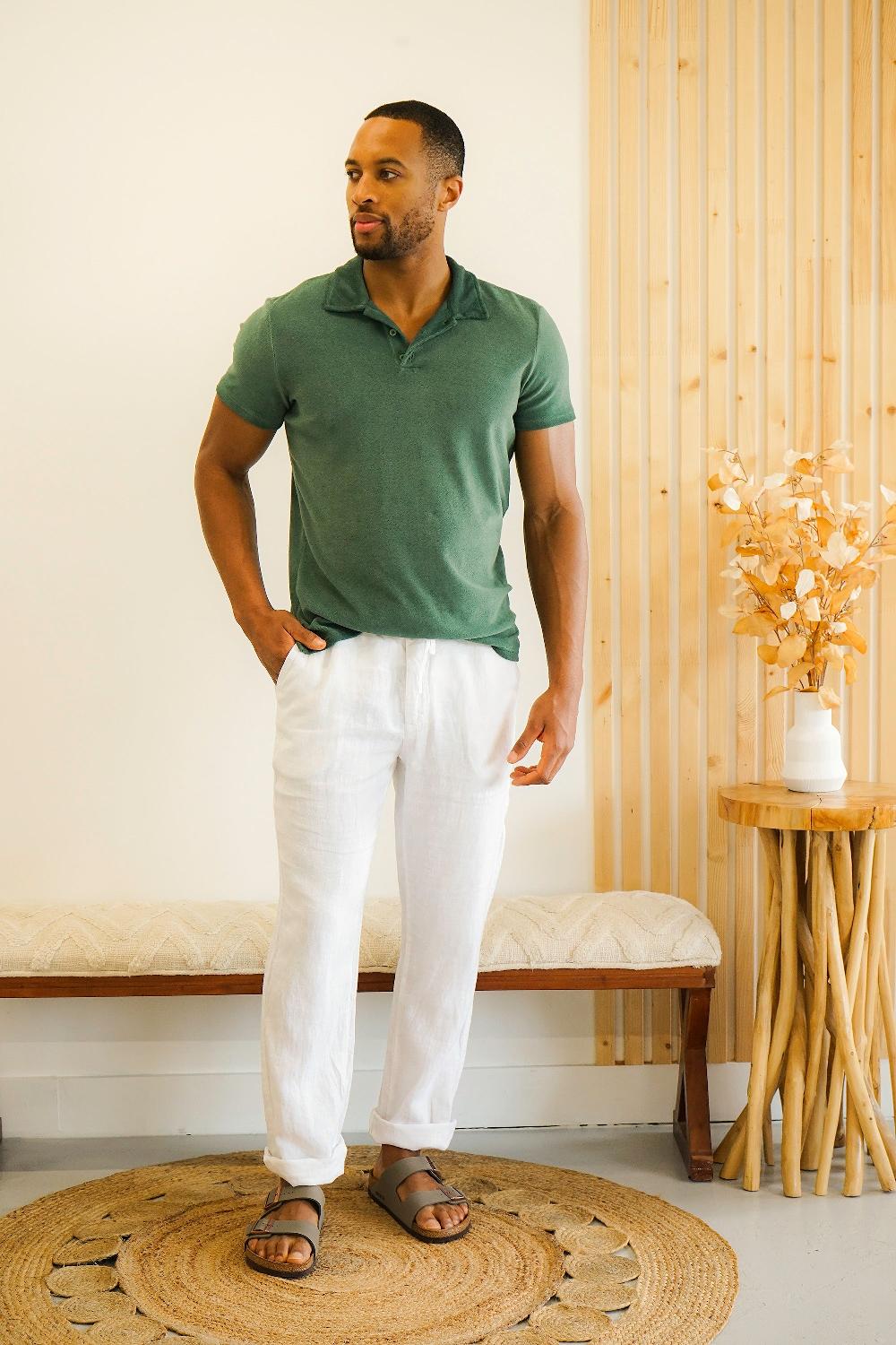 Benson Hanlan Northern Green Terry Polo