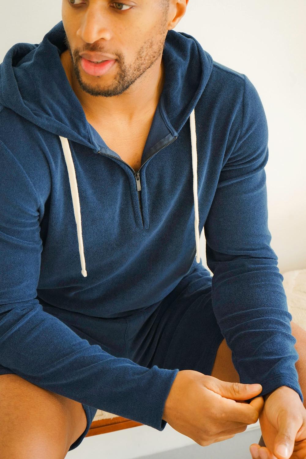 Benson Kai Navy Terry Hoodie