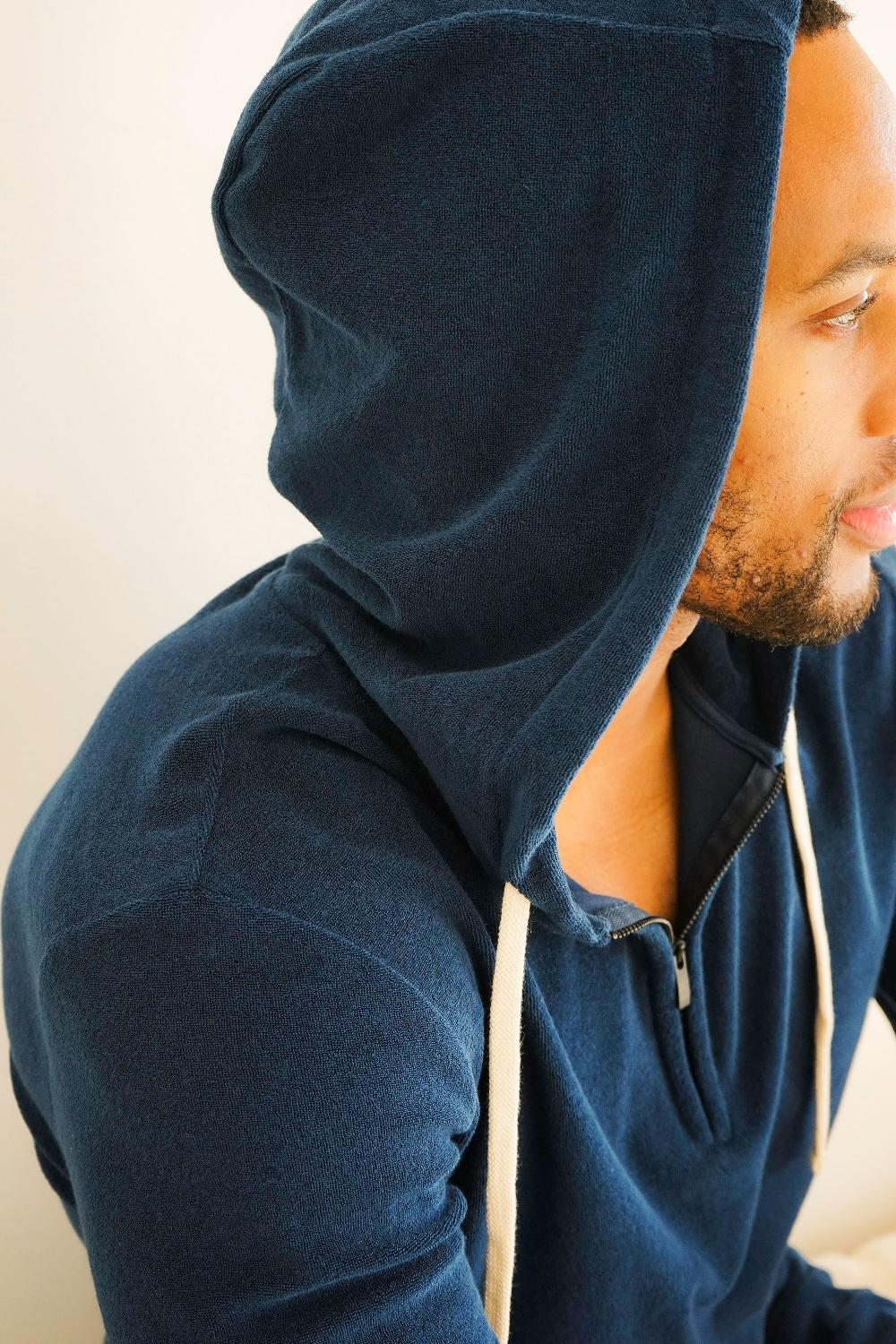 Benson Kai Navy Terry Hoodie