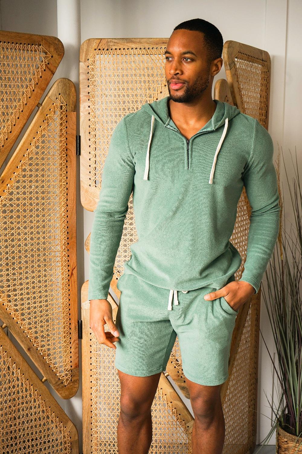 Benson Kai Northern Green Terry Hoodie