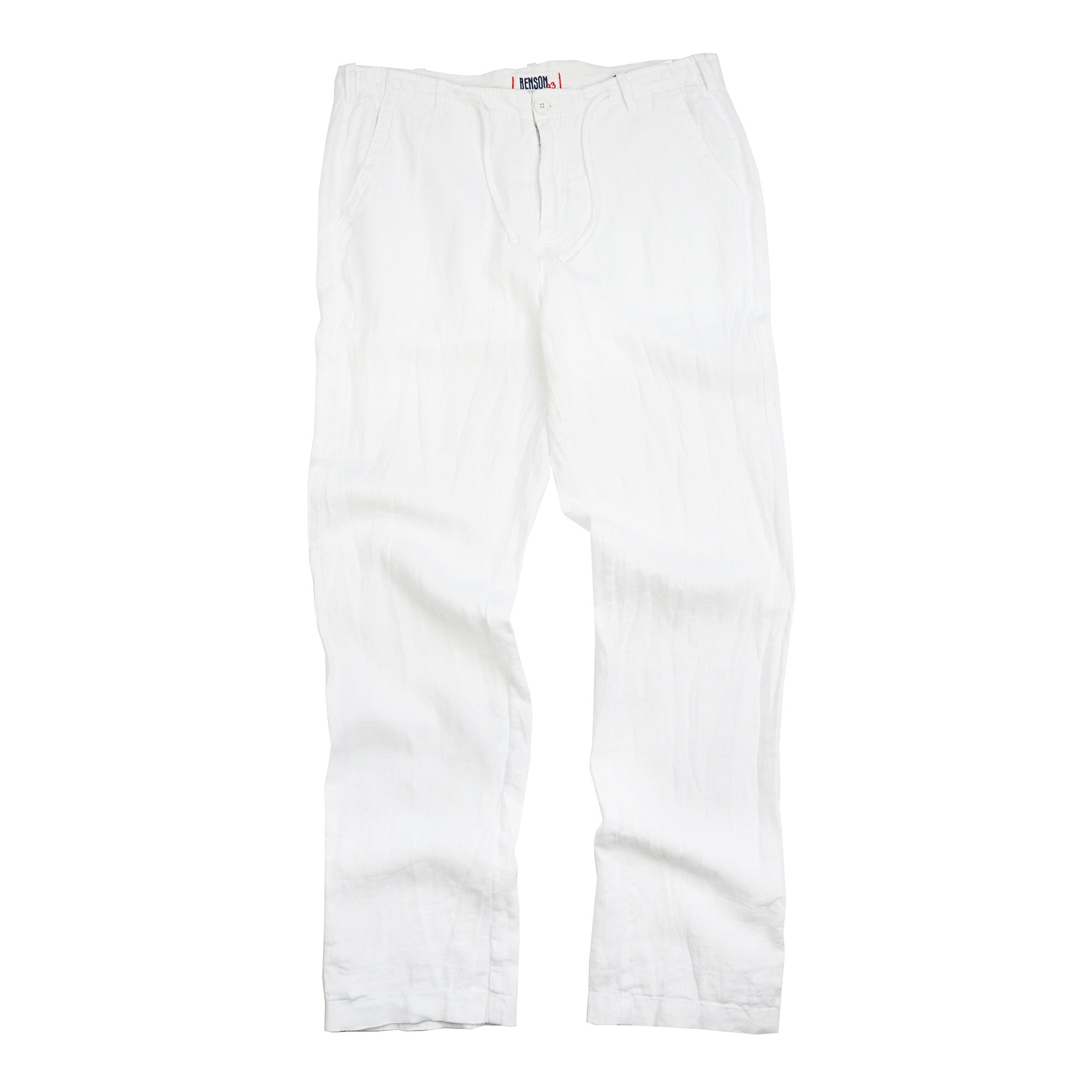 benson Key West White Linen Pants