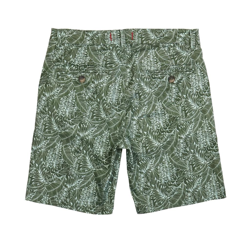 Benson Knot Green Printed Chino Shorts