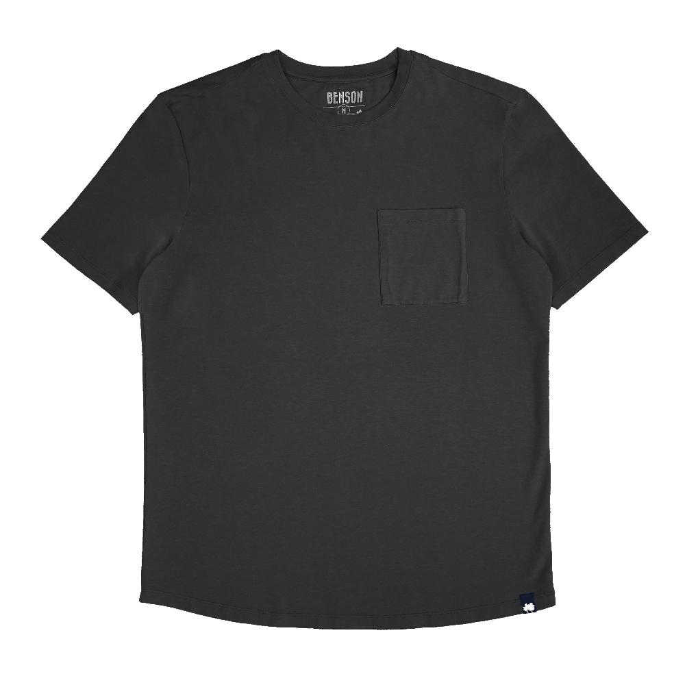 benson Long Beach Charcoal Pocket Tee