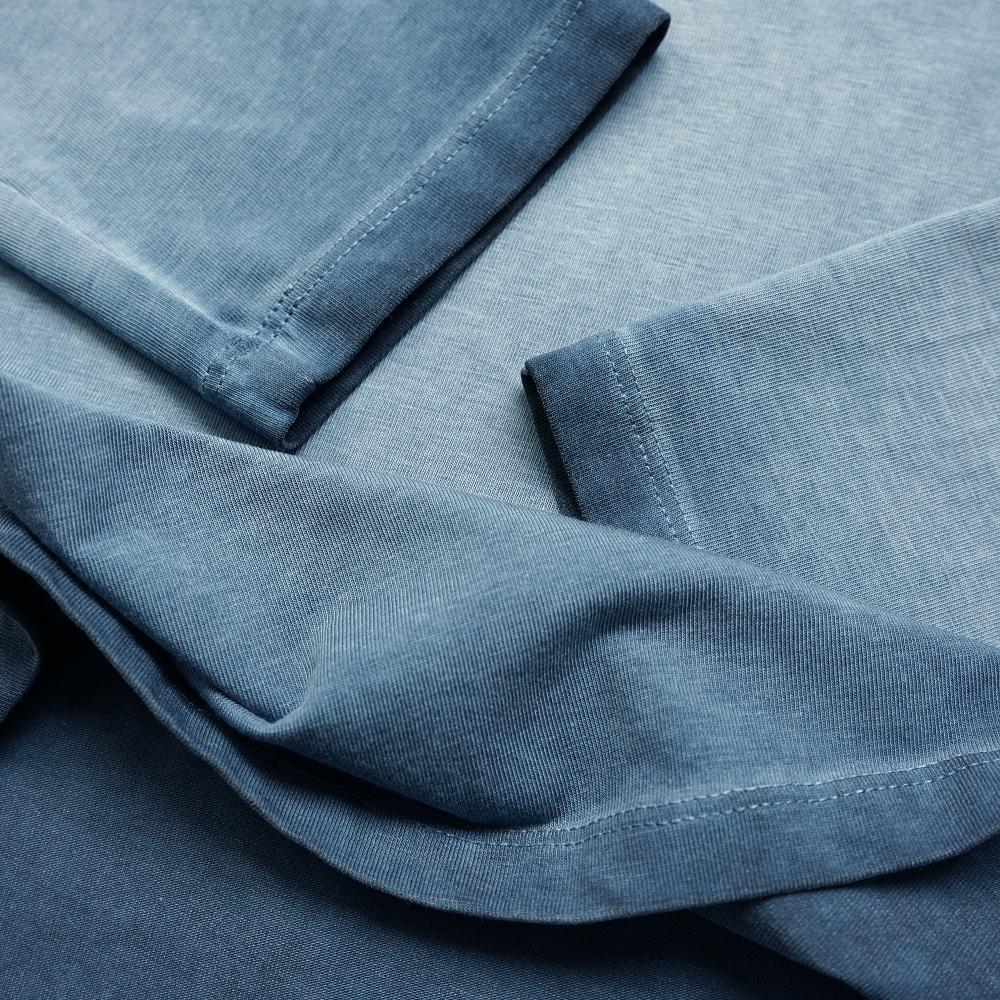 Benson Long Beach Oil-Washed Navy Long Sleeve Tee