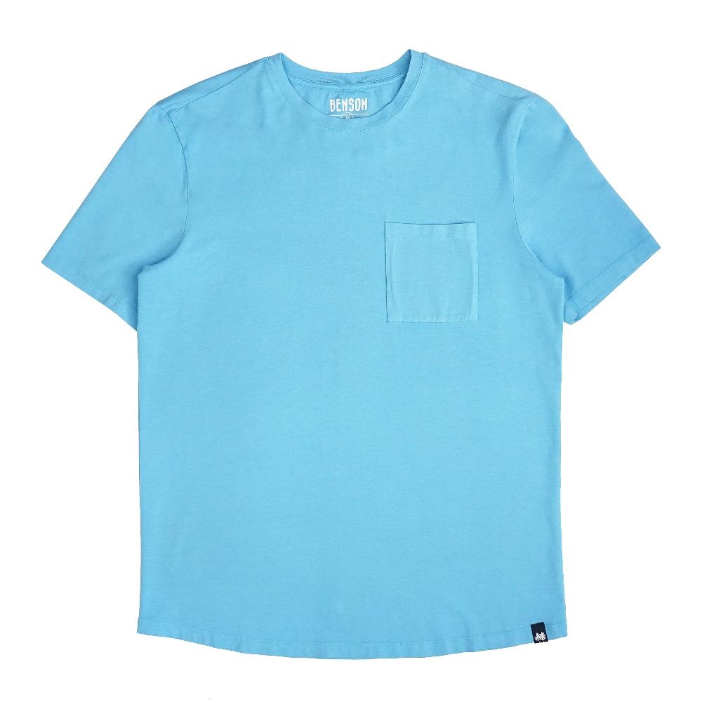 benson Long Beach Sky Blue Pocket Tee
