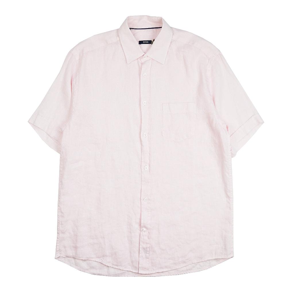 benson Miami Pale Pink Short Sleeve Linen