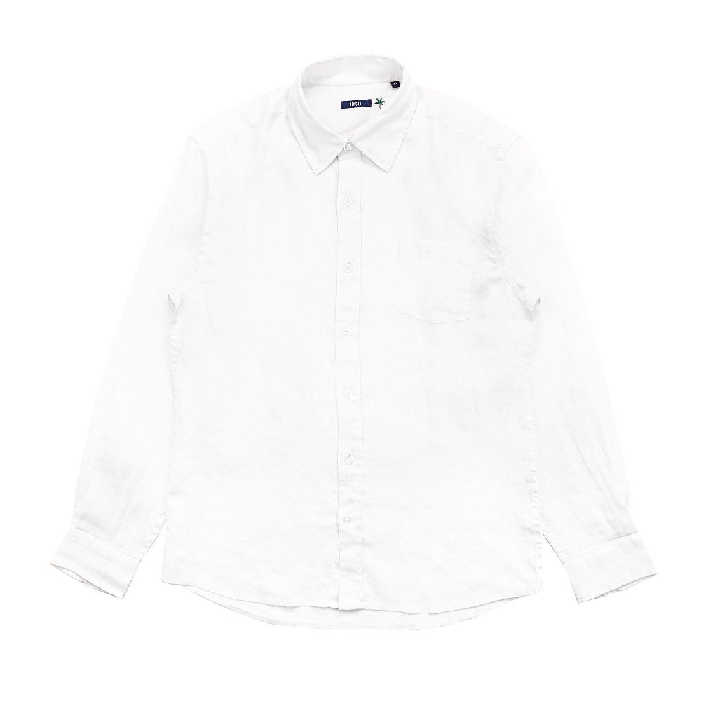 benson Miami White Long Sleeve Linen