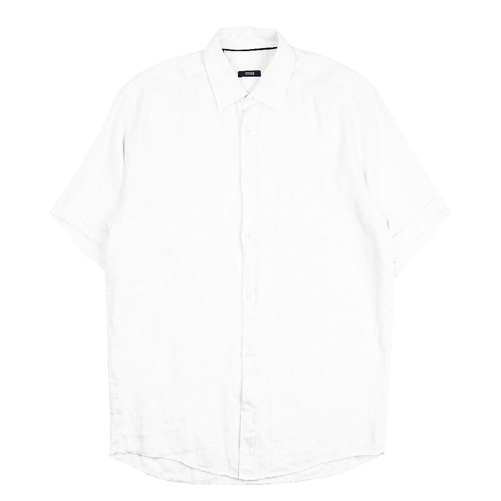 benson Miami White Short Sleeve Linen