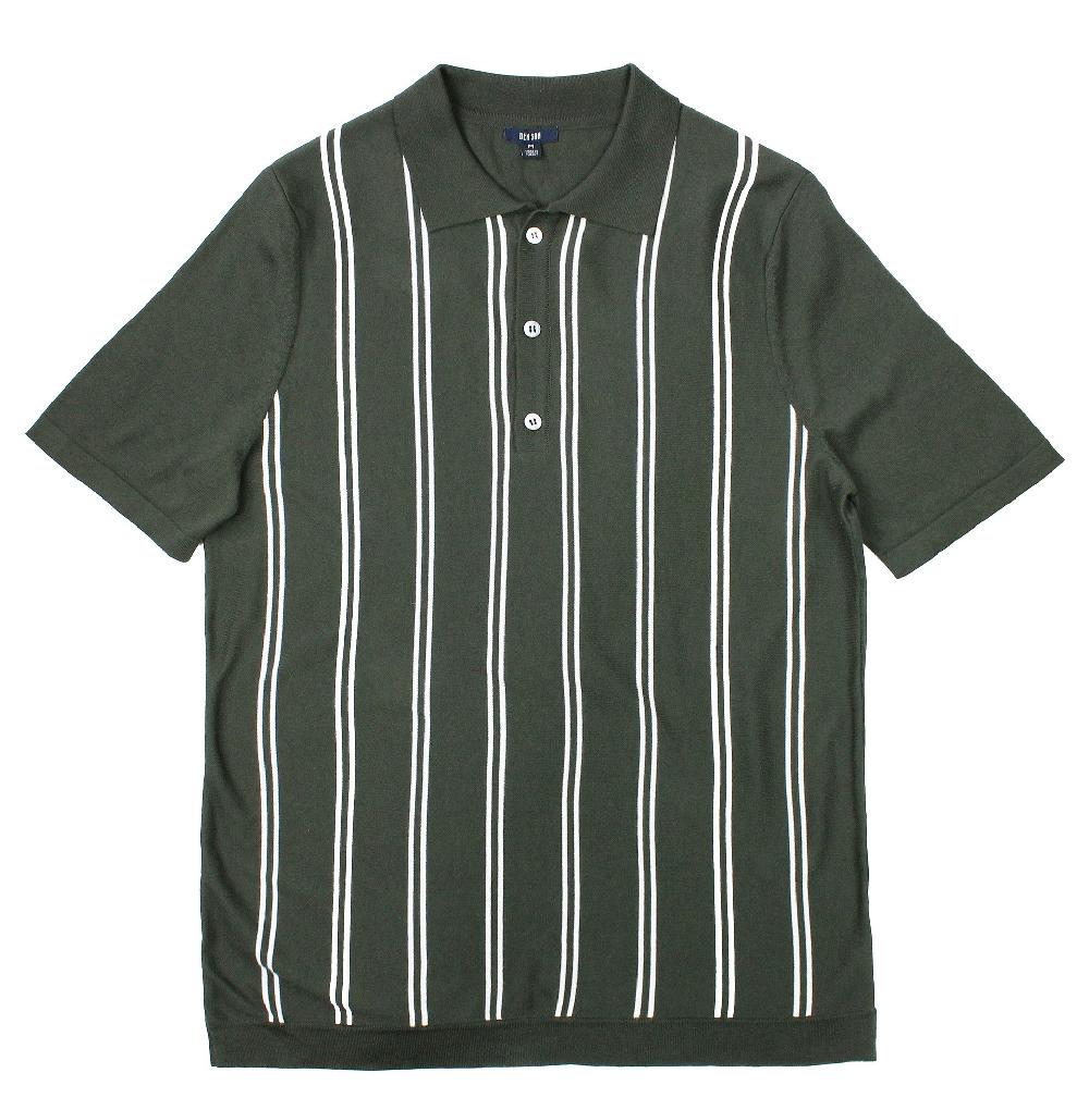 benson Montego Khaki Stripe Polo