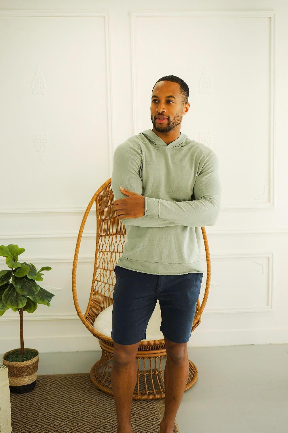Benson Olly Willow Green Merino Sweater