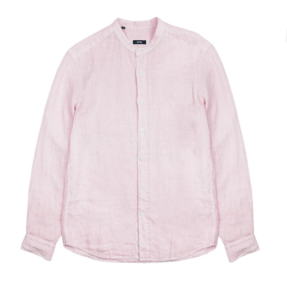 benson Palm Desert Pale Pink Linen Button Up