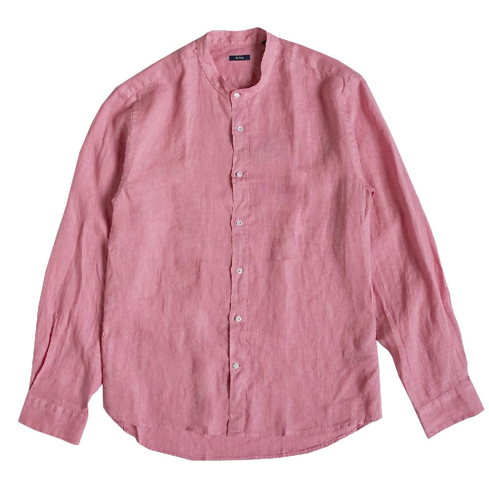 benson Palm Desert Pink Sherbet Linen Button Up