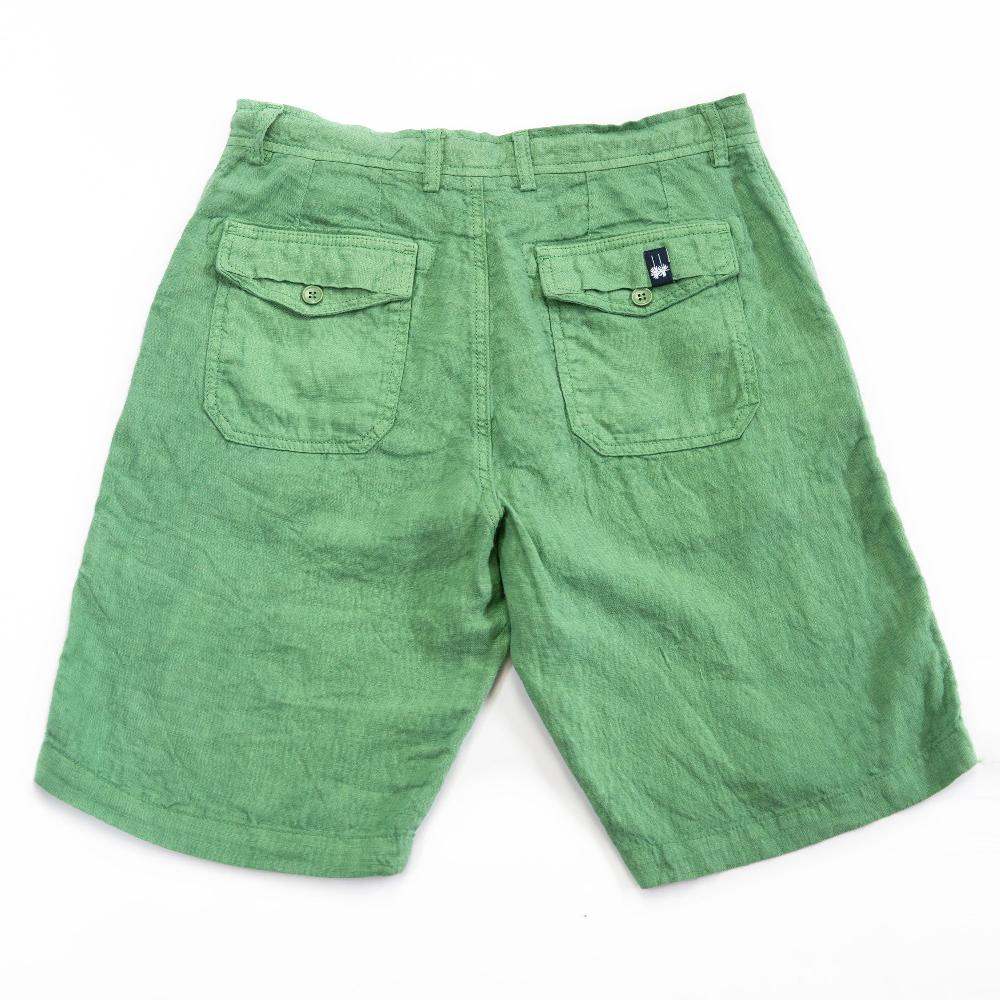 Benson Palm Spring Jade Linen Shorts