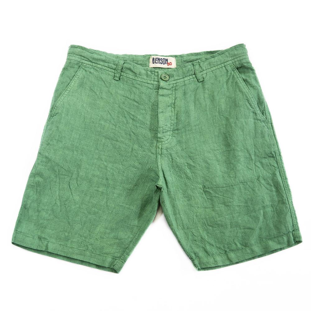 benson Palm Spring Jade Linen Shorts